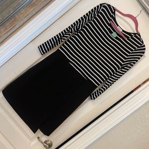 Brand new with rages cute back and white dress.